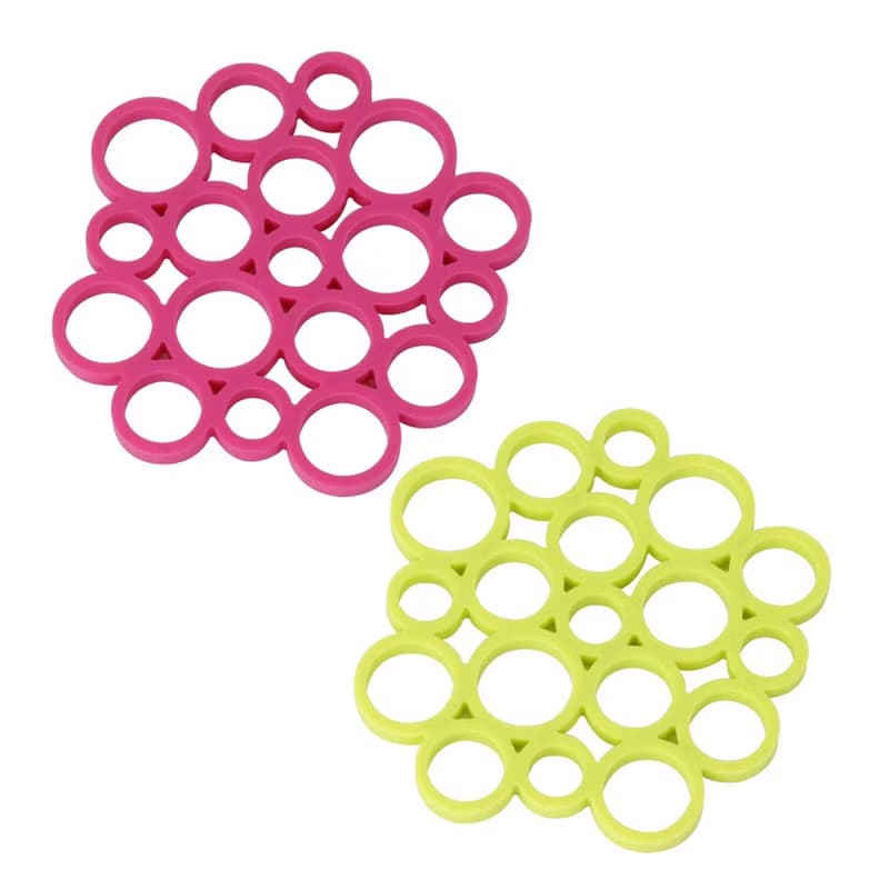 日本【SALUS 佐藤金屬】圈圈矽膠隔熱墊