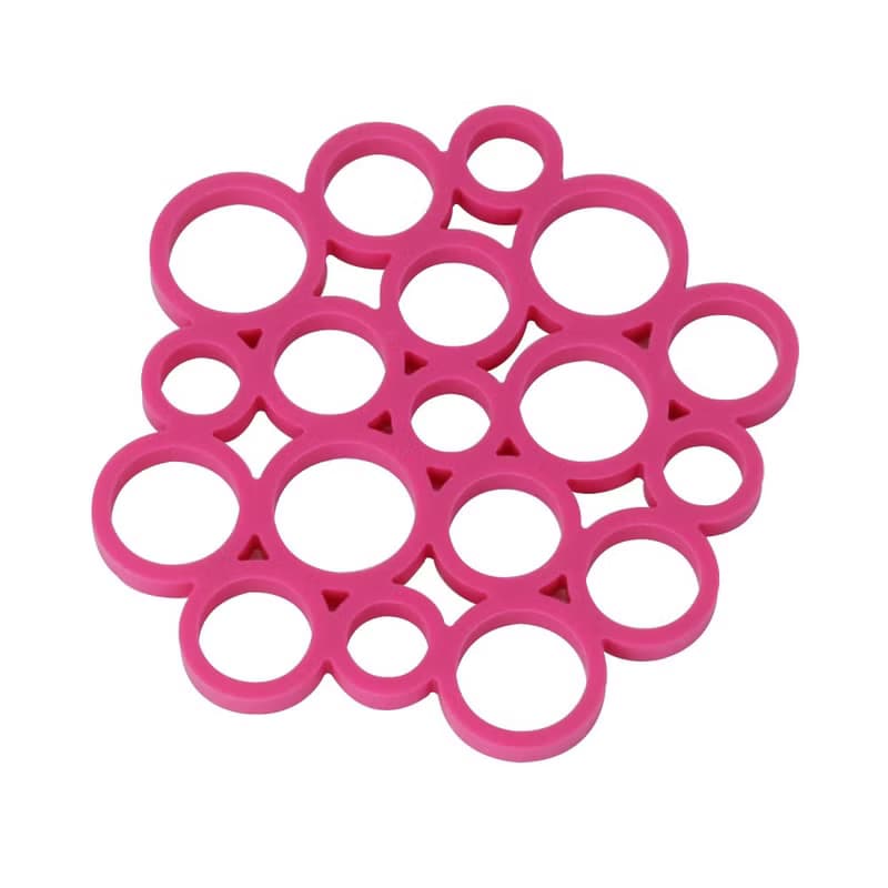 日本【SALUS 佐藤金屬】圈圈矽膠隔熱墊