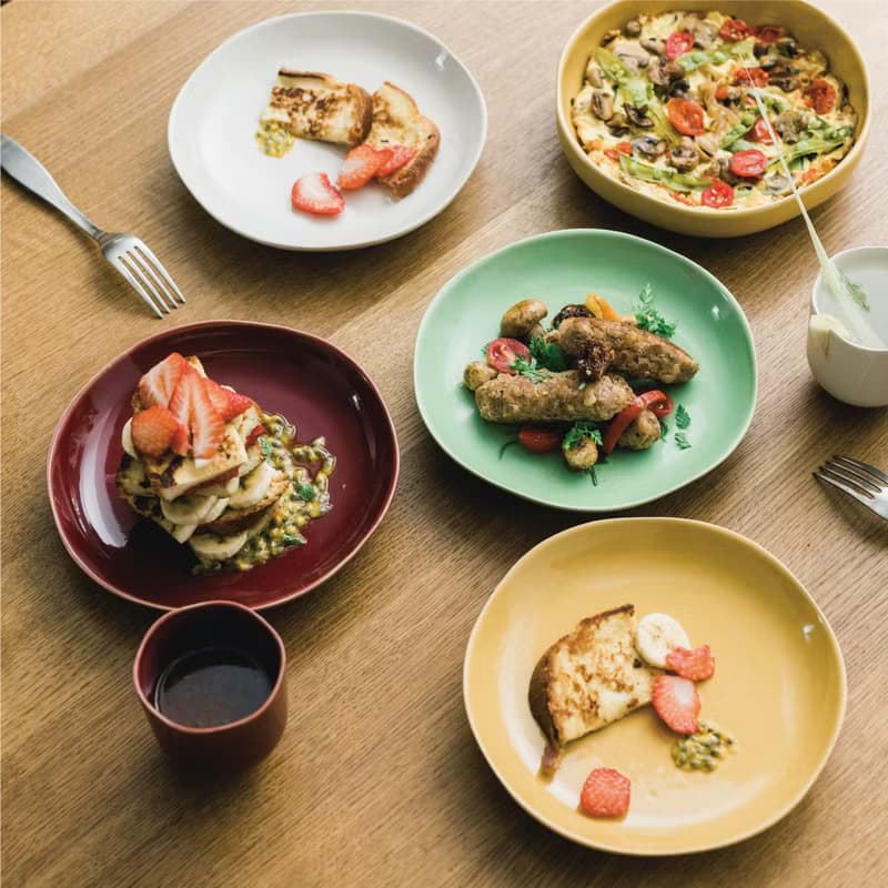 KOGA 許家陶器品 陶質六角中盤 (窯黃)