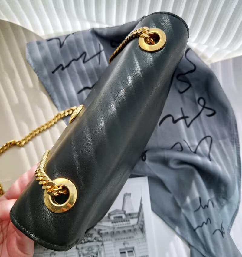 中古包 CELINE 黑金凱旋門晚宴包手拿包鏈條包斜揹包斜挎包單肩包