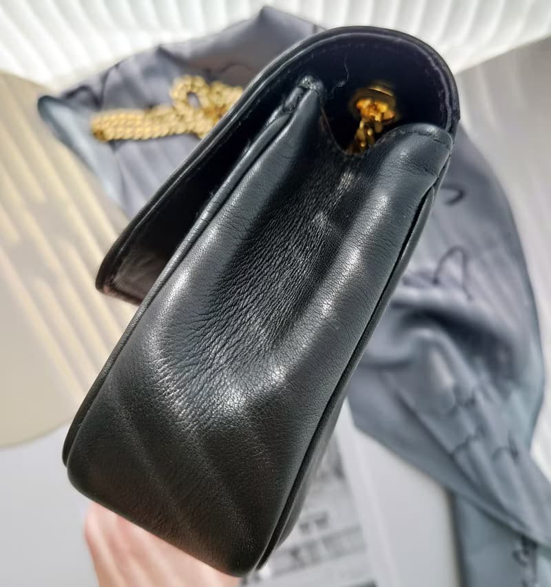中古包 CELINE 黑金凱旋門晚宴包手拿包鏈條包斜揹包斜挎包單肩包