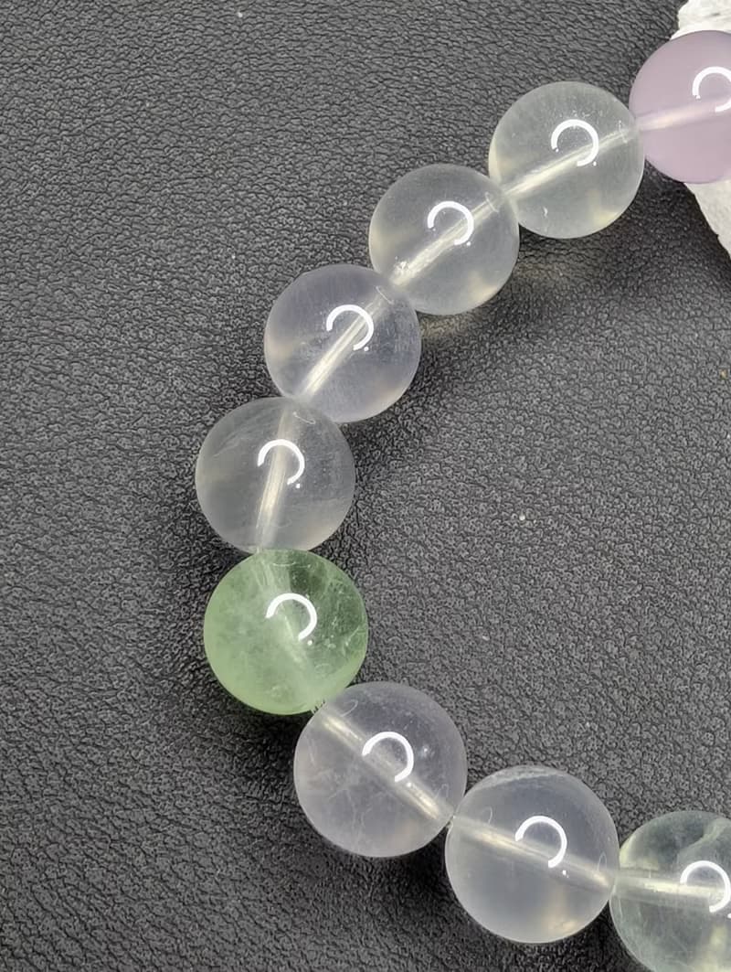 彩螢石 10mm 手串 手鍊 天然水晶 水晶