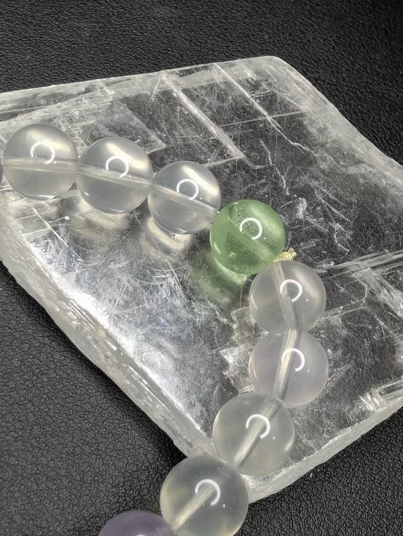 彩螢石 10mm 手串 手鍊 天然水晶 水晶