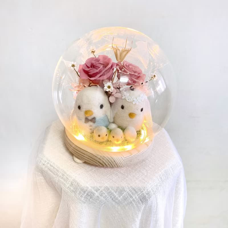 帶路雞花禮 羊毛氈設計 結婚/歸寧/喜慶祝賀小物