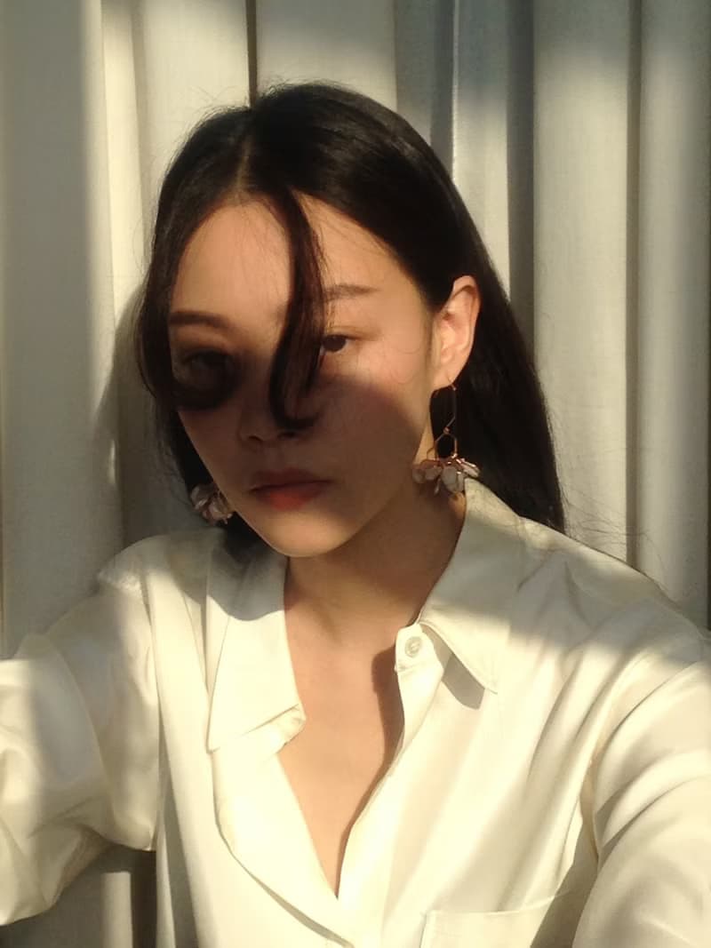 角邊形叢花耳環/耳夾可