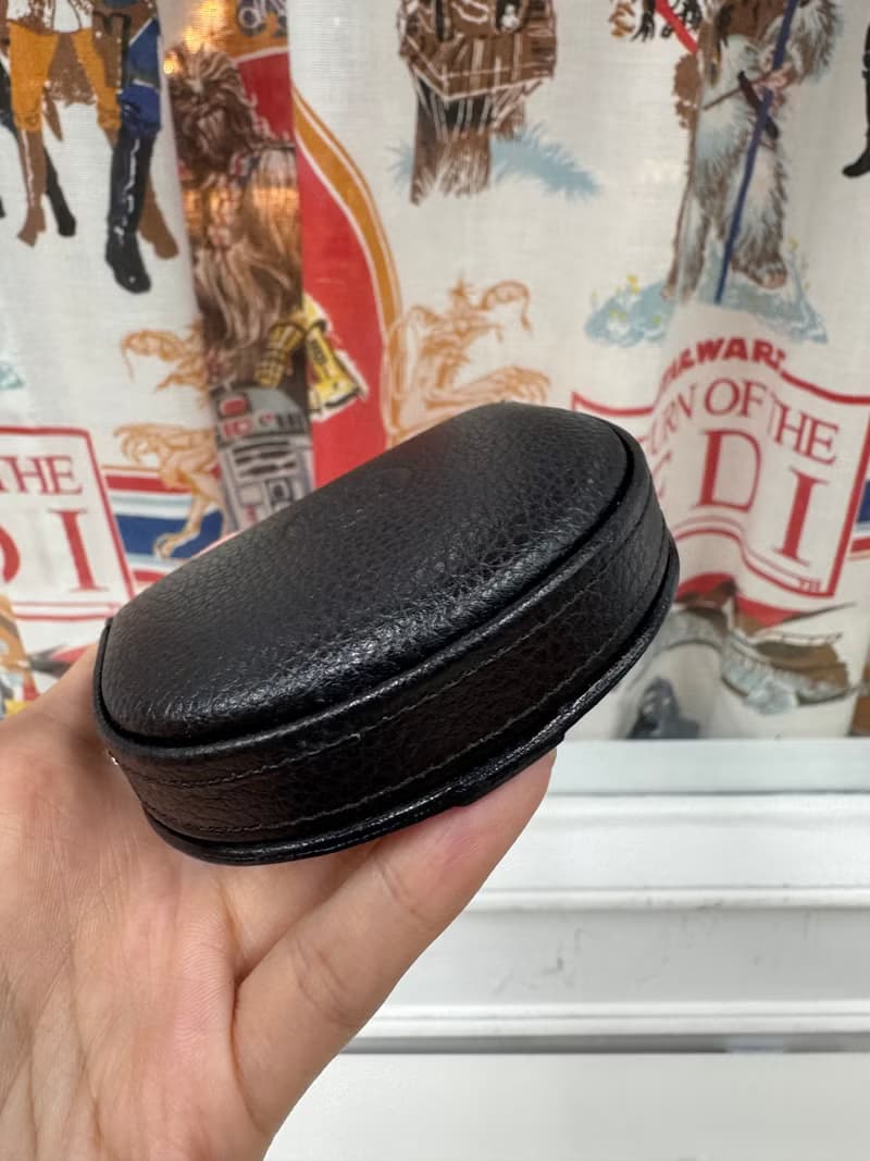 中古正品 Celine 荔枝皮真皮零錢包 皮革收納包 送禮