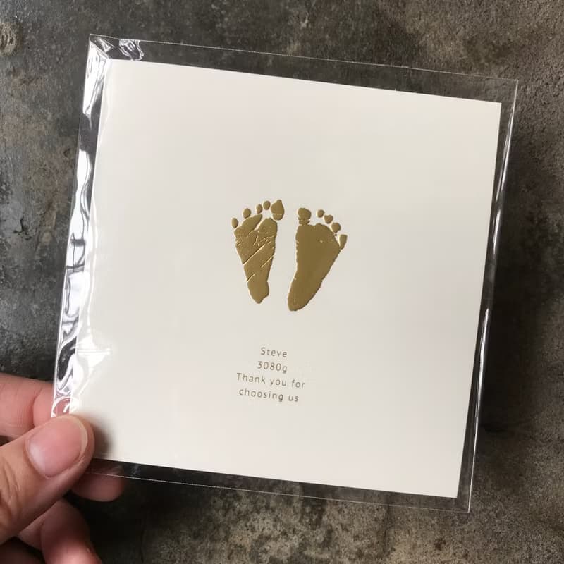 彌月卡/訂做腳ㄚ+姓名+照片/100張