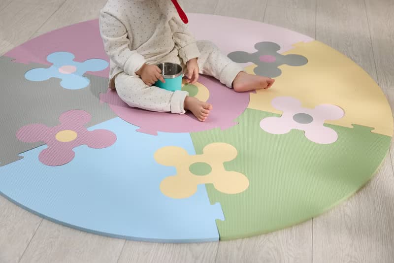 花的圓舞曲 小花地墊 巧拼式地墊 歐盟認證 台灣製