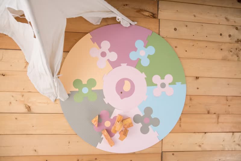 花的圓舞曲 小花地墊 巧拼式地墊 歐盟認證 台灣製