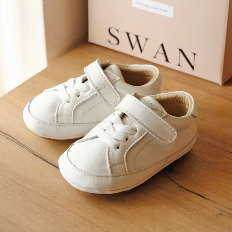 Swan天鵝童鞋 - WithYou 真皮寶寶學步鞋-白