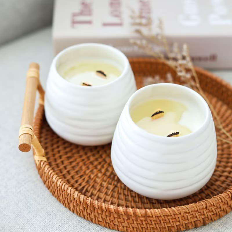 Modern Soy Wax Candle gift set, Personalised candle gift set, Spa gift for her