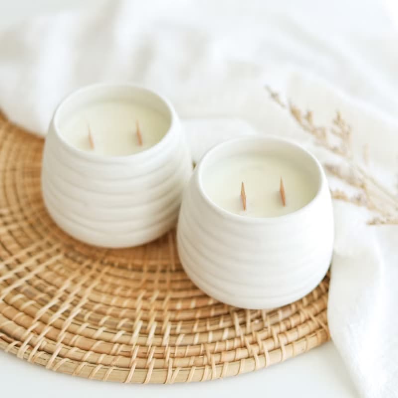 Modern Soy Wax Candle gift set, Personalised candle gift set, Spa gift for her