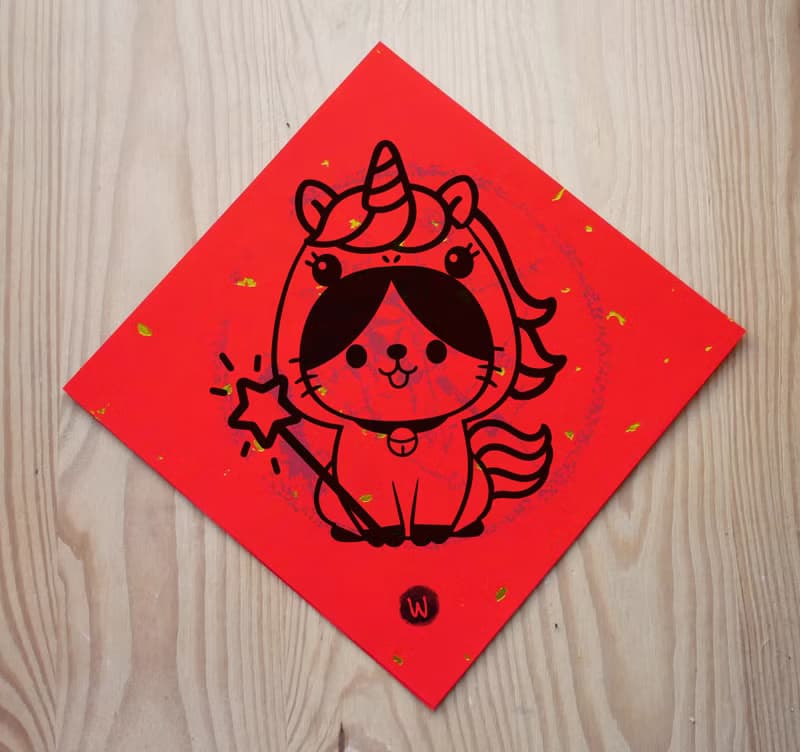 馬年 福吉 招財貓 新年快樂 恭喜發財 春聯 方斗 節慶_洛可可草莓