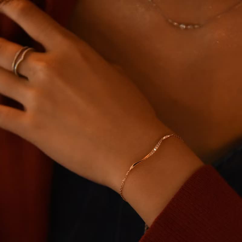 點水細緻純銀手鍊 (兩色可選) | The Dressing Room