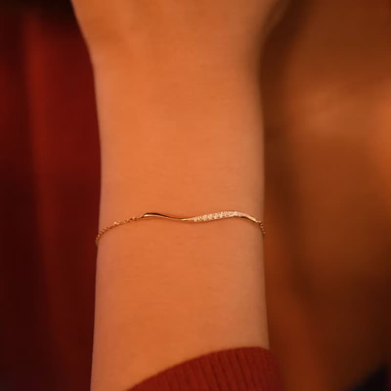 點水細緻純銀手鍊 (兩色可選) | The Dressing Room