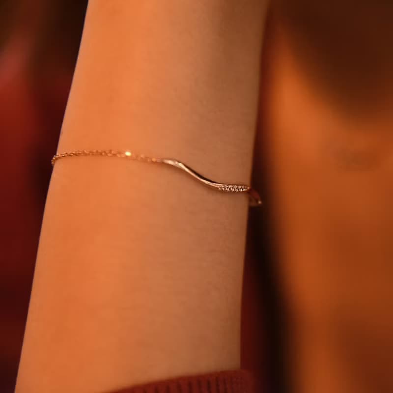 點水細緻純銀手鍊 (兩色可選) | The Dressing Room