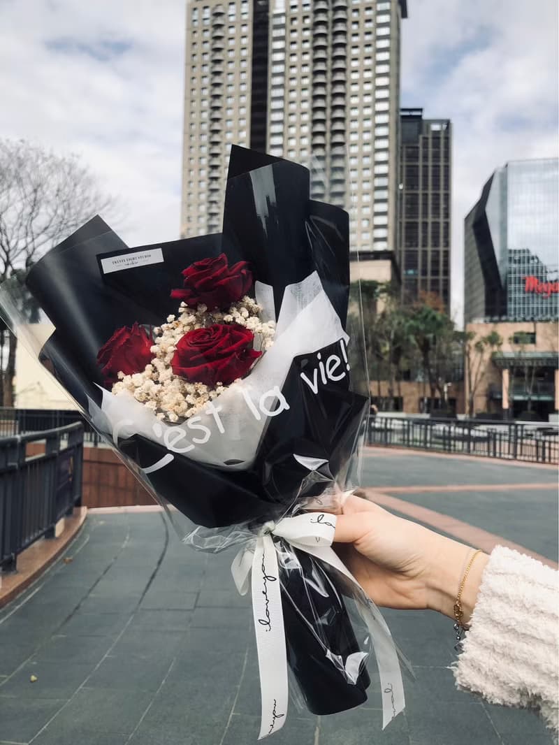 我愛你永生玫瑰花束