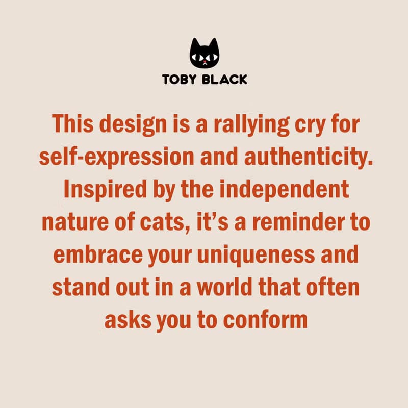 BE YOU DO YOU FOR YOU 貓智慧 連帽T 中性 by Toby Black