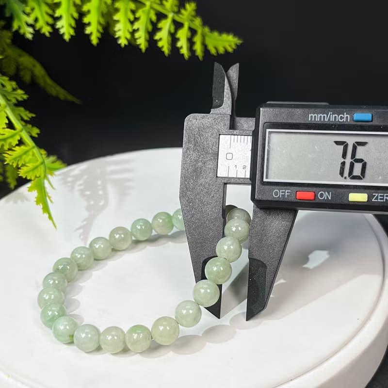 天然沙弗萊圓珠手釧 7.5mm 療愈 幸福 活力