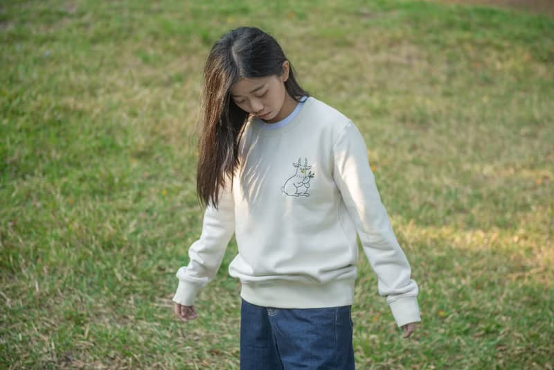 手持紅蘿蔔的動物 OVERSIZE 中性純棉圓領大學 T