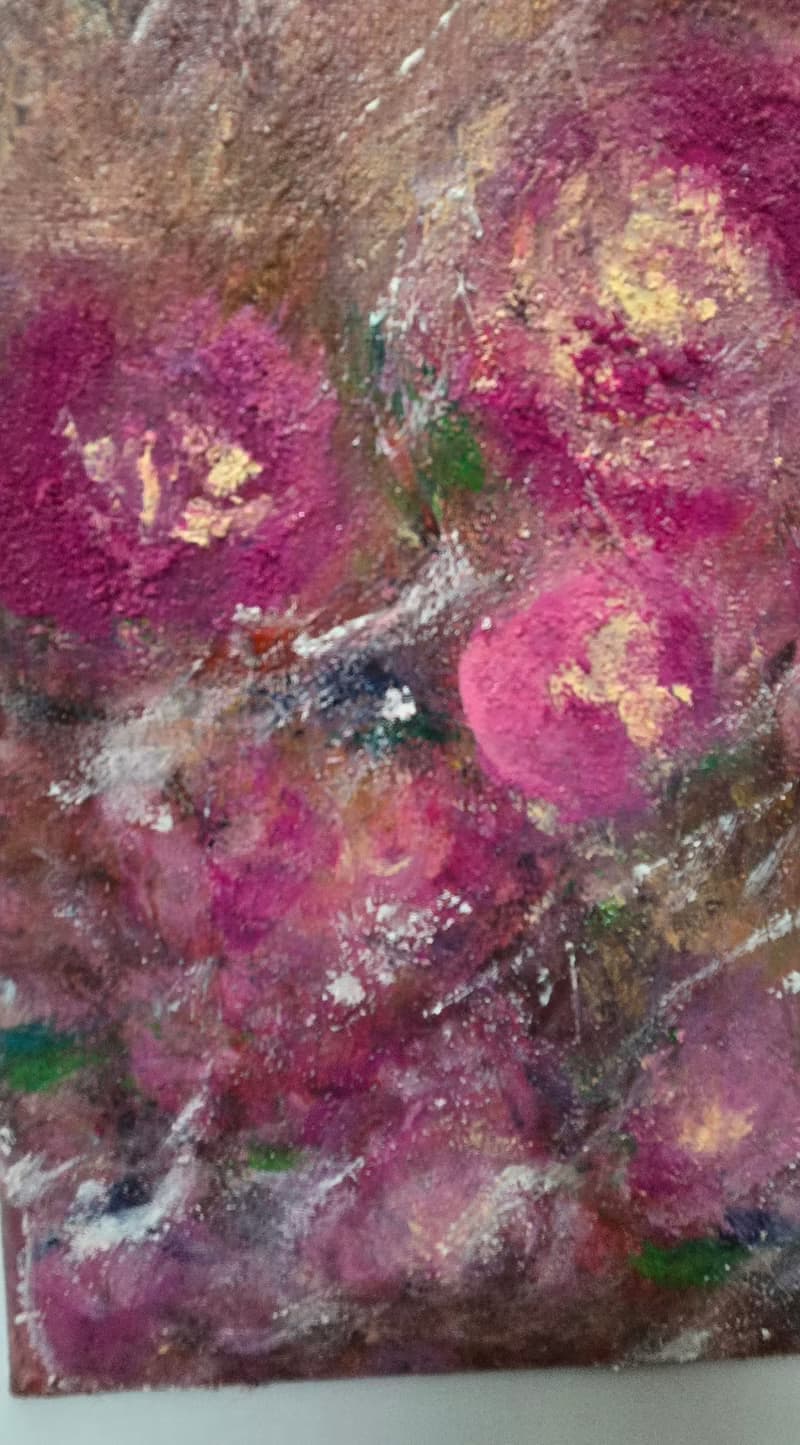 【夏.豔】壓克力畫/丙烯抽象/療癒藝術畫/心靈能量/原創手繪/送禮