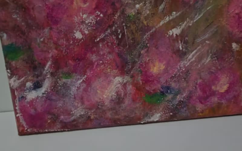 【夏.豔】壓克力畫/丙烯抽象/療癒藝術畫/心靈能量/原創手繪/送禮