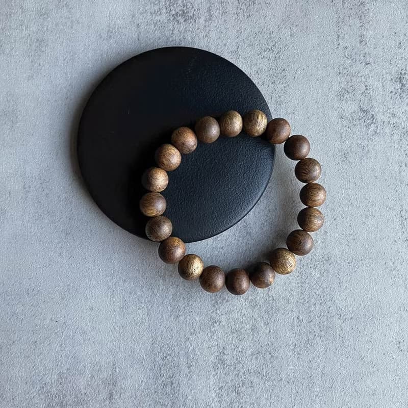 【圓珠重油款】天然大王棋楠沉香單圈手串8mm-16mm