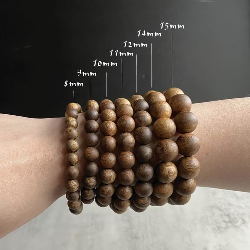【圓珠重油款】天然大王棋楠沉香單圈手串8mm-16mm