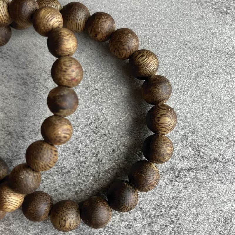 【圓珠重油款】天然大王棋楠沉香單圈手串8mm-16mm