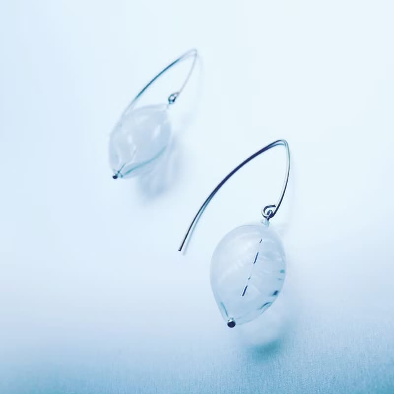 White Stripes Earring / SV
