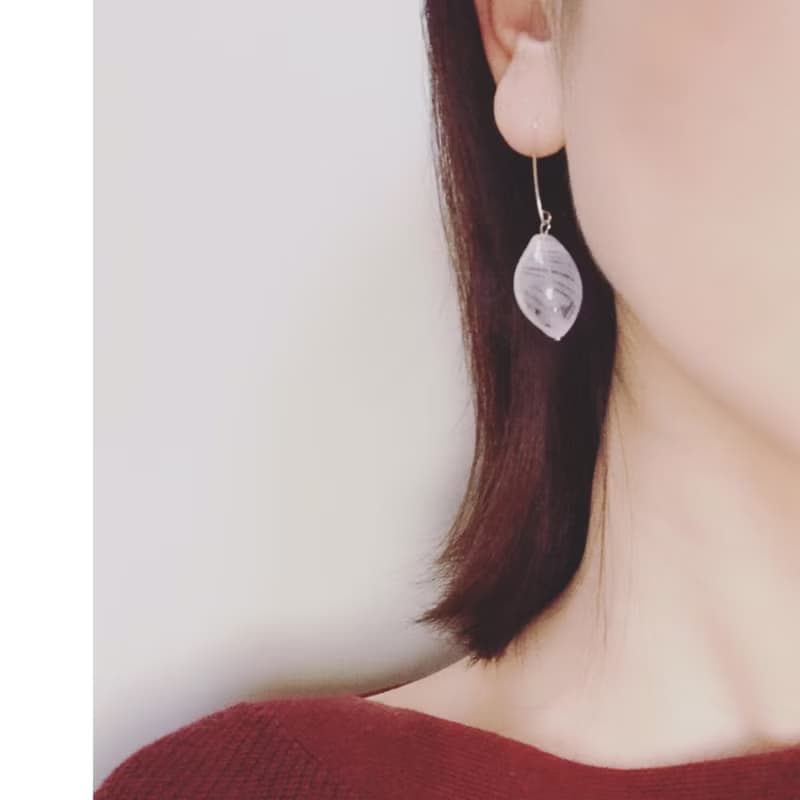 White Stripes Earring / SV