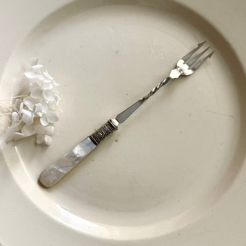 50453-珍稀19世紀末珍珠母貝叉