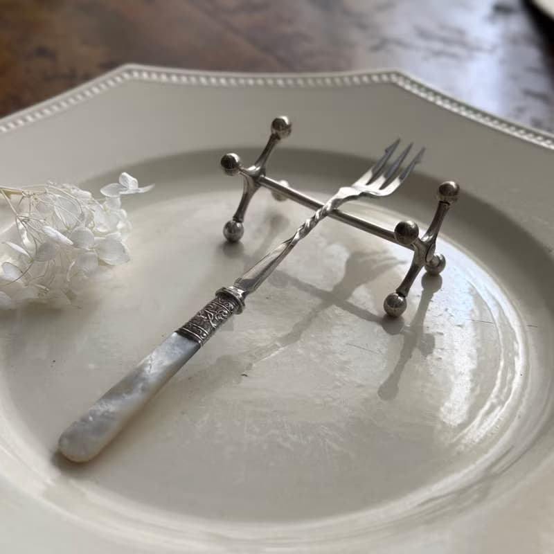 50453-珍稀19世紀末珍珠母貝叉