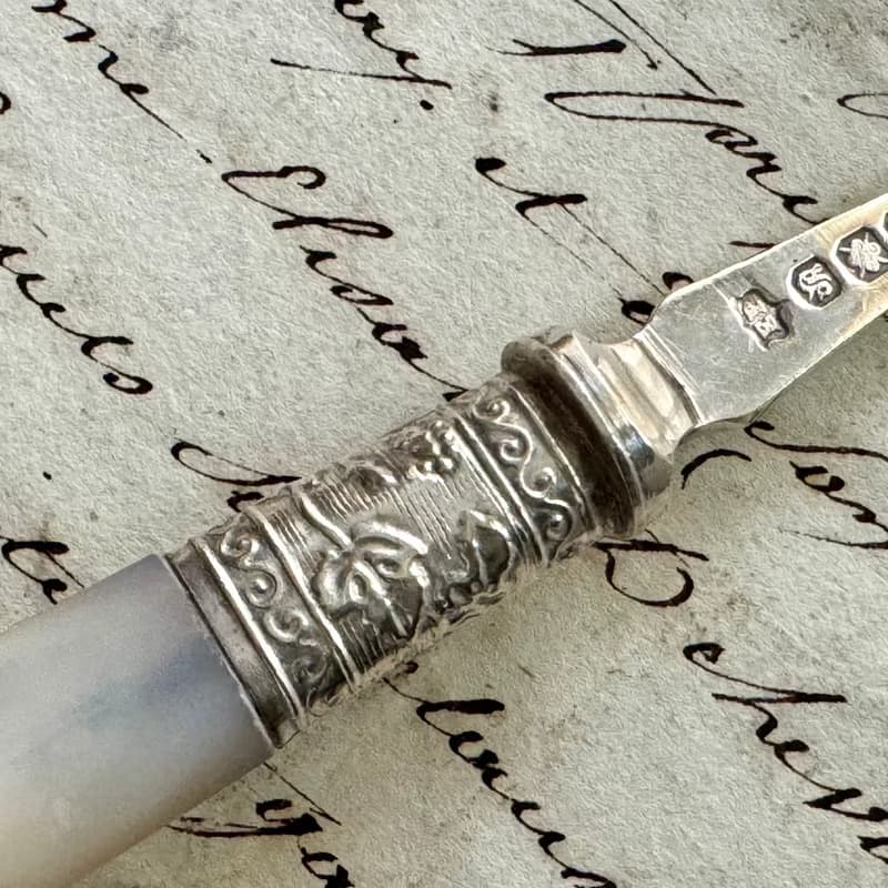 50453-珍稀19世紀末珍珠母貝叉