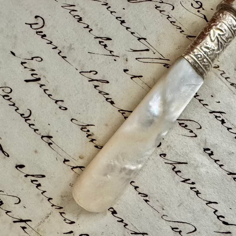 50453-珍稀19世紀末珍珠母貝叉