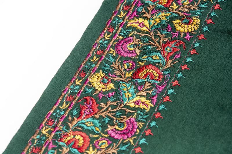 喀什米爾Cashmere/羊絨圍巾/純羊毛圍巾披巾/戒指絨披肩-刺繡花朵
