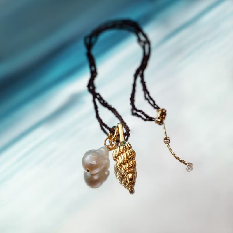貝殼與珍珠海洋邂逅項鍊 Seashell and Pearl Necklace