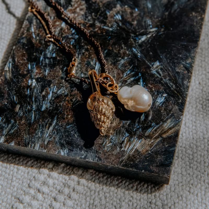 貝殼與珍珠海洋邂逅項鍊 Seashell and Pearl Necklace