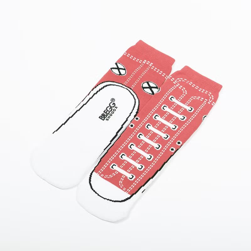台灣原創設計【SOCKS 鞋型襪】RED WING│中筒襪 男襪 女襪