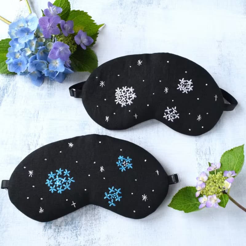 日本眼罩優惠２件套| 繡球花 |有附收納袋|免費禮品包裝