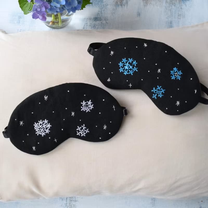 日本眼罩優惠２件套| 繡球花 |有附收納袋|免費禮品包裝