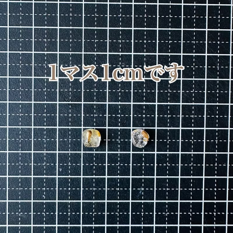 ゴールドルチルクォーツ 天然石 金継ぎ ピアス ノンホールピアス イヤリング ゴールド 金 透明 クリア 小ぶり 小さい シンプル ギフト プレゼント 贈り物