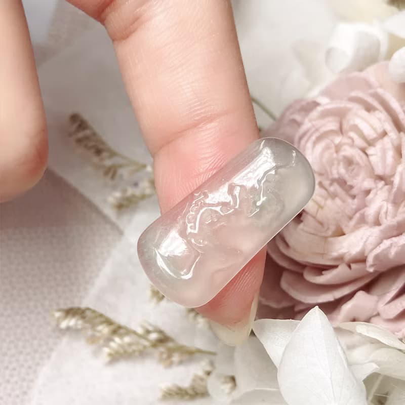 高冰種翡翠巧雕梅花牌 |天然緬甸玉翡翠A貨 | 送禮