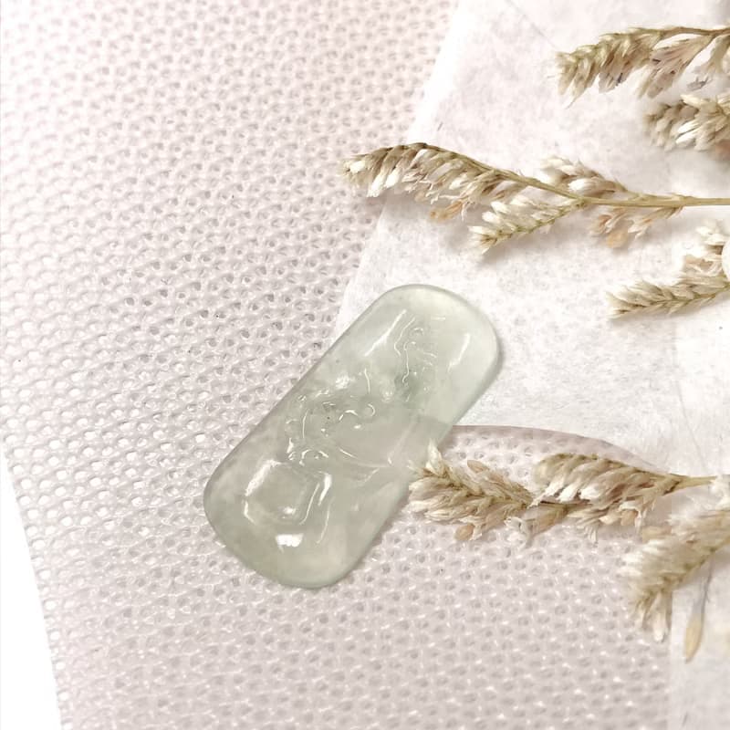 高冰種翡翠巧雕梅花牌 |天然緬甸玉翡翠A貨 | 送禮
