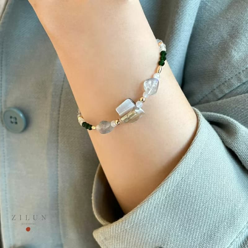 │輕奢│淡水傳說 • 天然石 • 手鍊 • 美國14K注金 • 14kgf