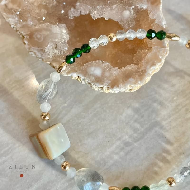 │輕奢│淡水傳說 • 天然石 • 手鍊 • 美國14K注金 • 14kgf