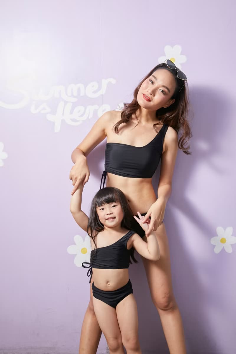 Sexy Tie : Kids Two Pieces : Black