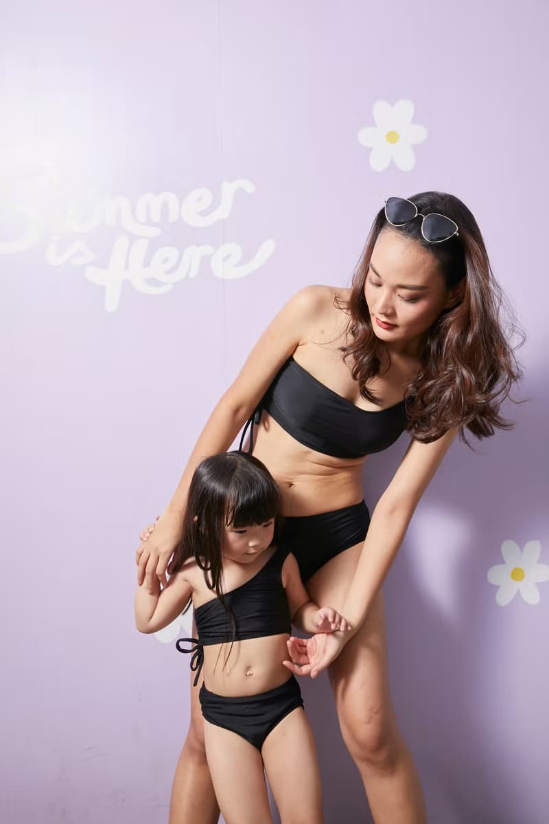 Sexy Tie : Kids Two Pieces : Black