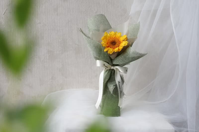 寫給你的晴天 單朵向日葵永生花束