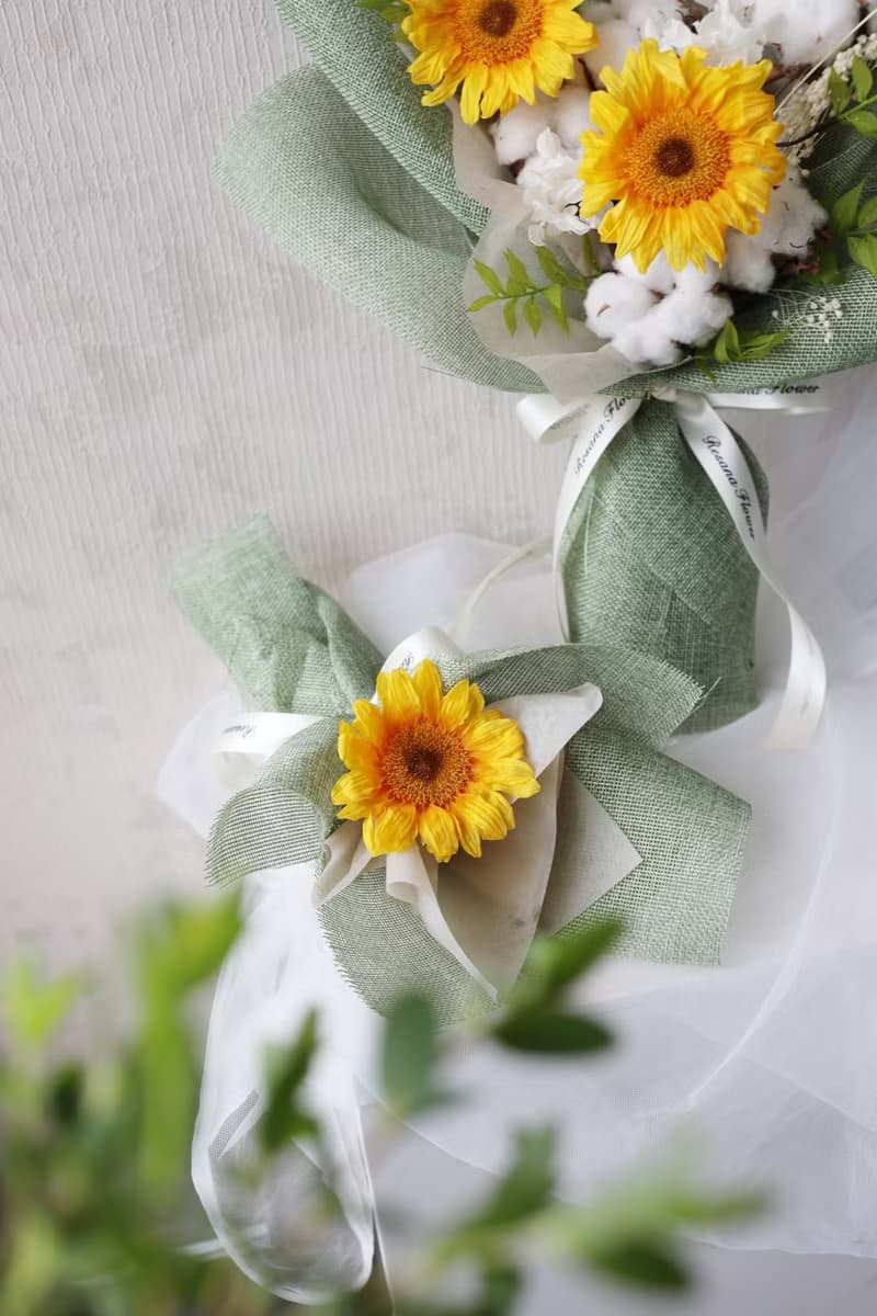 寫給你的晴天 單朵向日葵永生花束